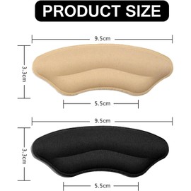 XINCHENG 8 Pairs Heel Cushion Pads, Heel Grips for Shoes, Heel Grips Liner Cushions Inserts, Heel Protectors for Women Men, Preventing Too Big Shoe, Blisters Prevention Relieve Pain