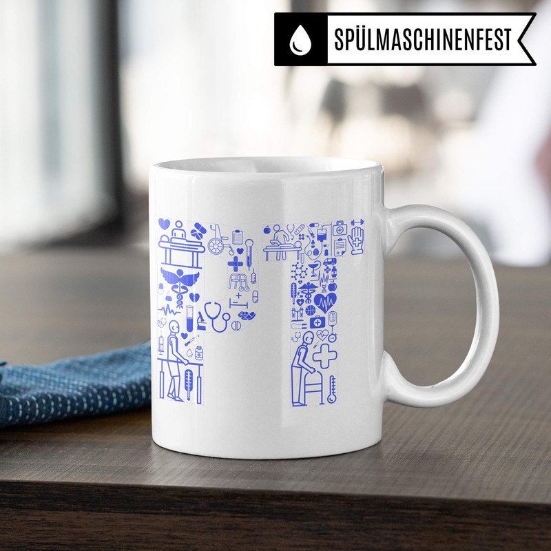 Pagma Druck Physiotherapy cup, physiotherapist gifts, coffee cup, saying, physiotherapist,