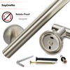SAYONEYES Brushed Nickel Toilet Paper Holder Wall Mount –SUS304 Stainless