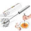 PIUGERU Whizzy Whisk, Stainless Steel Egg Whisk, Hand Push Rotary