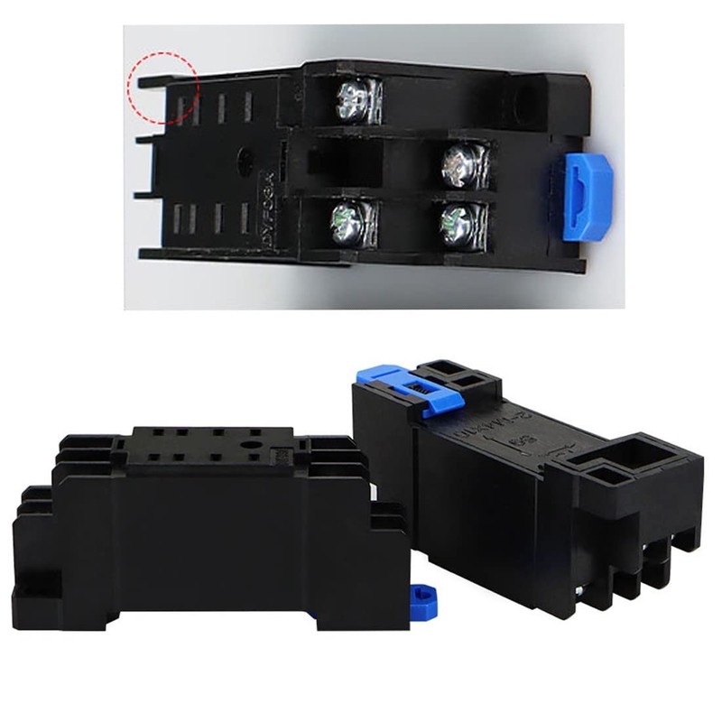 DYF08A Relay Socket Base 8 Pin Compatible HH52P MY2N-J H3Y-2