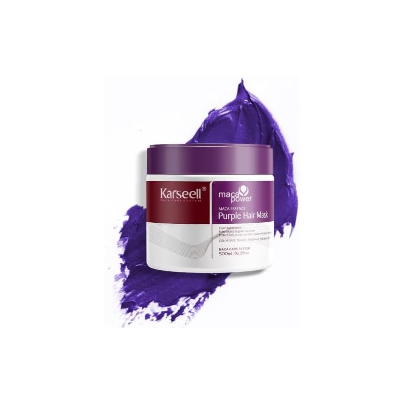 Karseell Mascarilla Acondicionadora con Color, Púrpura, 16.9 floz