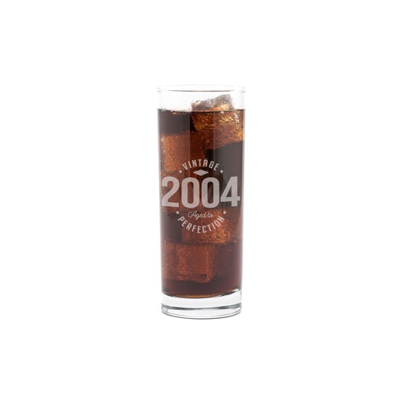 Dust and Things Vintage Aged to Perfection Highball Glass, Engraved