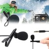 3.5mm Lavalier Lapel Microphone Clip on Hands Free Microphone for
