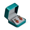 Woodten Green PU Leather Earrings Gift Box Jewelry Earrings Packaging