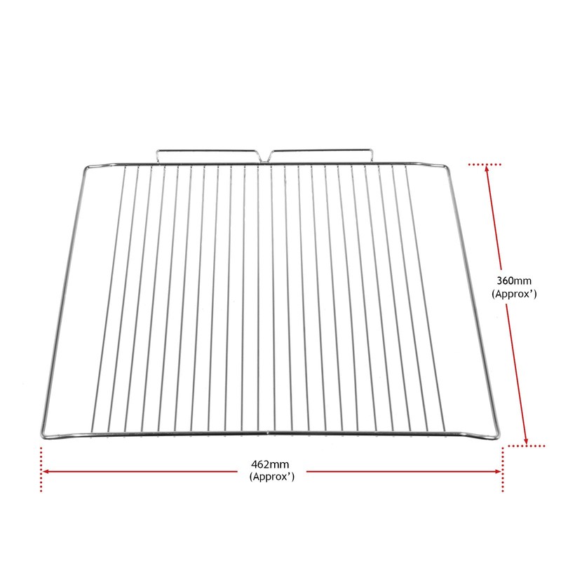 SPARES2GO Universal-Drahtgitter für Backofen, Herd (360 x 462 mm)