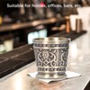 2pcs Embossed Pattern Retro Wine Cup Household Drinking Wine Glass