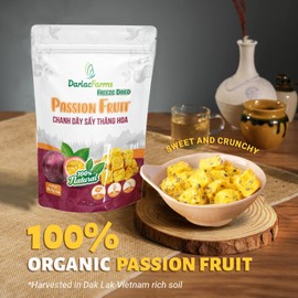 DARLAC FARMS Freeze Dried Passion Fruit Cubes, 2 Oz x Pack 6, No Sugar Added, Healthy Fruit Snacks for Kids, Adults & All Ages, Premium Organic Crispy Crunchy Snacks, Tea, Baking, Smoothie, Yogurt