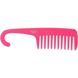 DITZY DOLL WIDE TOOTH SHOWER COMB HOT PINK - Wide Toothed Detangling Long Wet Curly Hair Combs Curl Perm