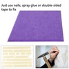 6Pcs Acoustic Absorption Panel Thickened Reduce Reverb SoundProof Padding Absorber(Purple