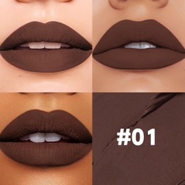 Apooliy Matte Lipstick for Women,Cream Lip Color, Long Lasting Lip Makeup,Waterproof Red Lipstick,Velvet Makeup Stick