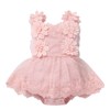 FYMNSI Newborn Baby Girl 1st Birthday Outfit Lace Dress Sleeveless