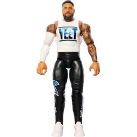 Mattel WWE Jey Uso Action Figure, Main Event Series #153 6-inch Collectible with 10 Articulation Points & Life-Like Look