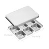 Alipis Stainless Steel Ice Cube Mold - 6 Slot Metal