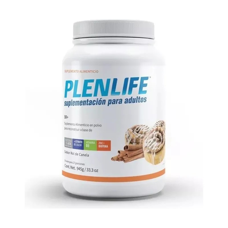 Fórmula Br+ 945gr Polvo Plenlife Sabor Rol De Canela