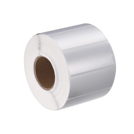 sourcing map Direct Thermal Label Metallic Silver 1 Row 1000 Labels 1Roll 60x30mm
