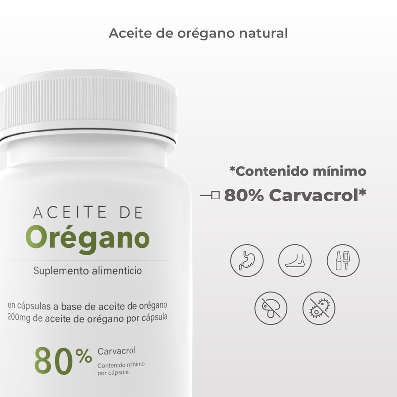 VIZANA NUTRITION | Aceite de Orégano en Capsulas Soft Gel,