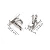 Odoria Miniature Hooks: 1/12 Scale Modern Industrial Silver Metal 4Pcs
