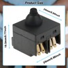 ZHUROUPU 2Pcs Angle Grinder Switch Replacement for 100mm/4 inch Angle