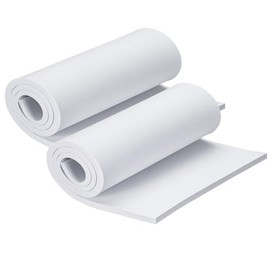 MEARCOOH 2 Rolls of Eva Foam 8 mm, White EVA Foam Cosplay, 35.5 x 99 cm with High Density 86 kg/m3 EVA Foam for Crafts, Costume, DIY Project