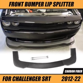 MAG Carbon Style For Dodge Challenger SRT Hellcat 2015-21 Front Bumper Lip Splitter