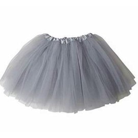 A Liittle Tree-New LADY Girls Women Tutu Skirt (Grey)