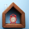 jojofuny 4Pcs Miniature Alarms, Mini Alarm Clocks, Dollhouse Clock, for