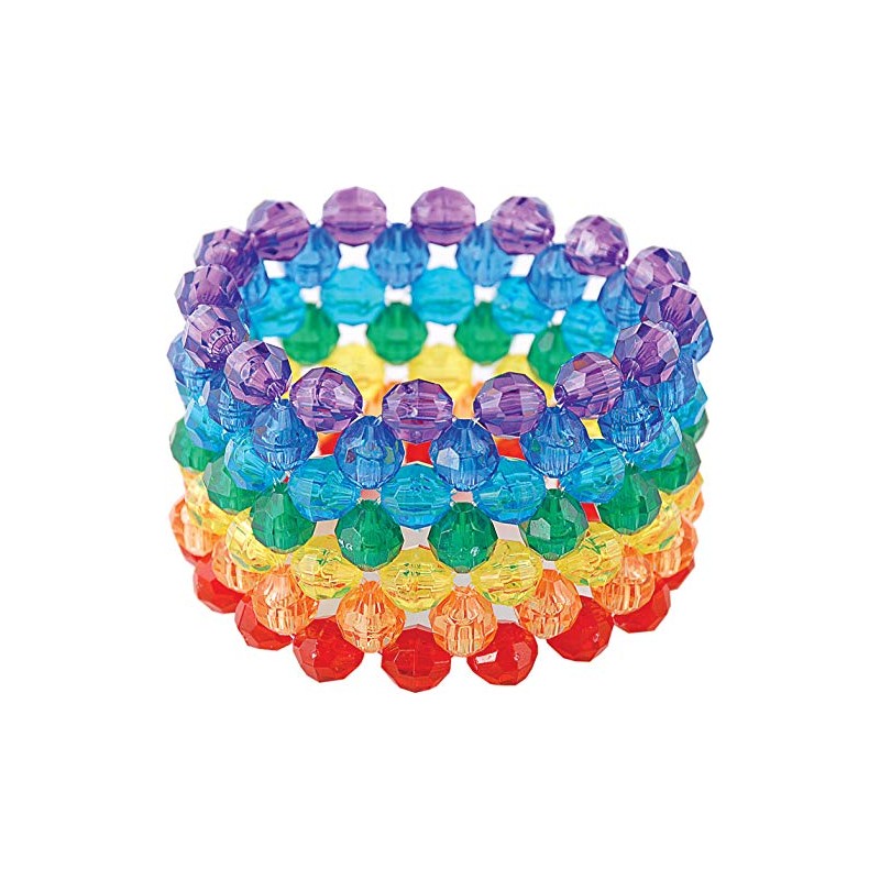 The Beadery 8mm Faceted Bead, 900-Piece, Multi, Small