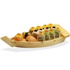 16.5“ Wooden Sushi Serving Tray Boat Plate for Restaurant or