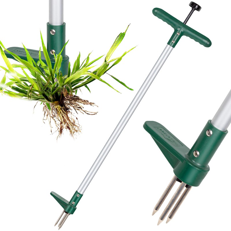 Walensee Weed Puller, Stand Up Weeder Hand Tool, Long Handle