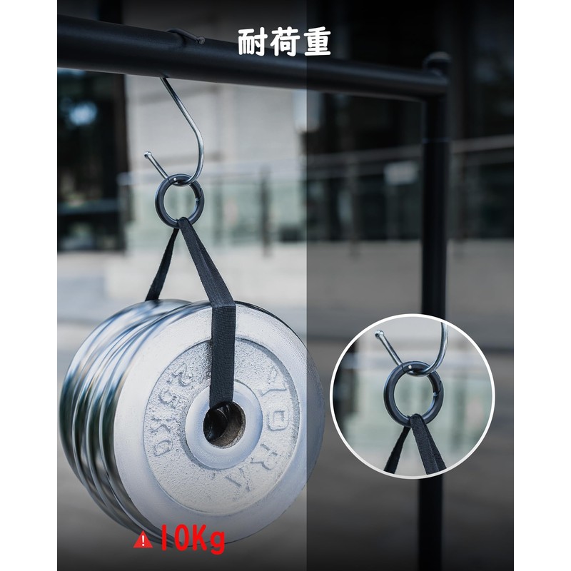 TIMULTI Round Carabiner Keychain Stylish Titanium Lightweight Small One-Touch Storage