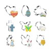 WDYJMALL Easter Cookie Cutters 9-Pc Set - Chick Egg Bunny
