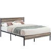 VECELO Full Size Platform Bed Frame with Wood Headboard, Strong