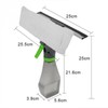 3 in 1 Window Squeegee with Microfiber Scrubber Water Spray