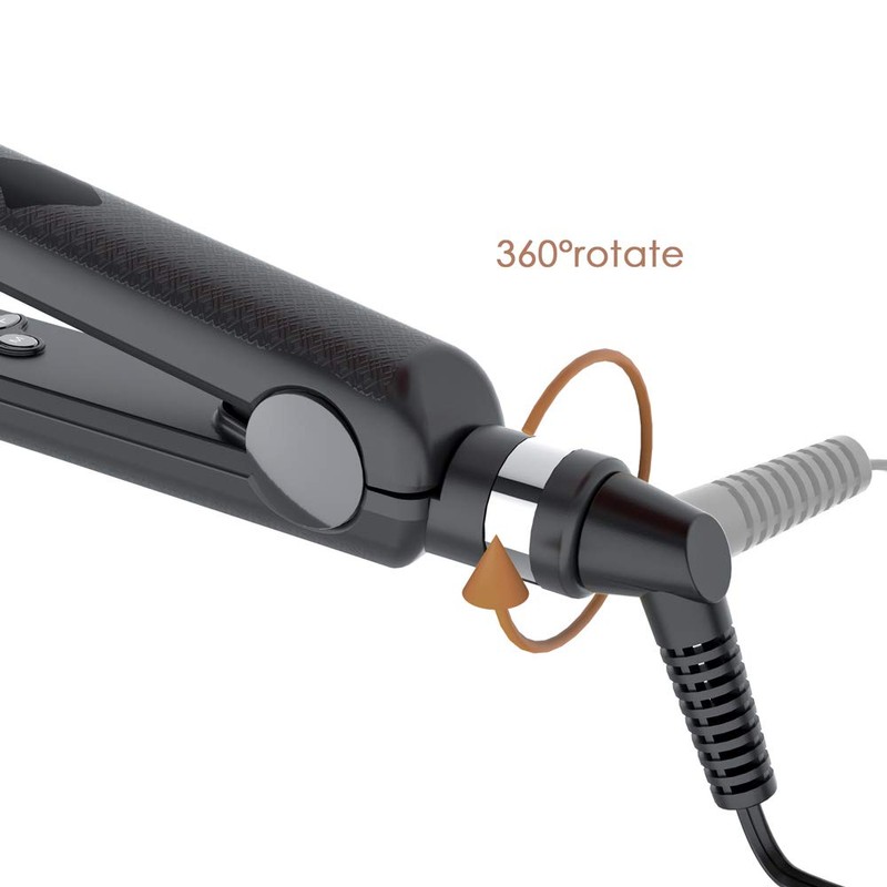 Professional Hair Straightener 2 in 1 Dual Voltage Curling Iron