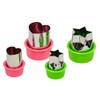 Pearl Metal C-3902 Die Cutter, Heart, Star, Large, Small Set,