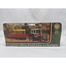Joal Vintage Joal Ref 251 Tractor Ebro 6100 Con Remolque