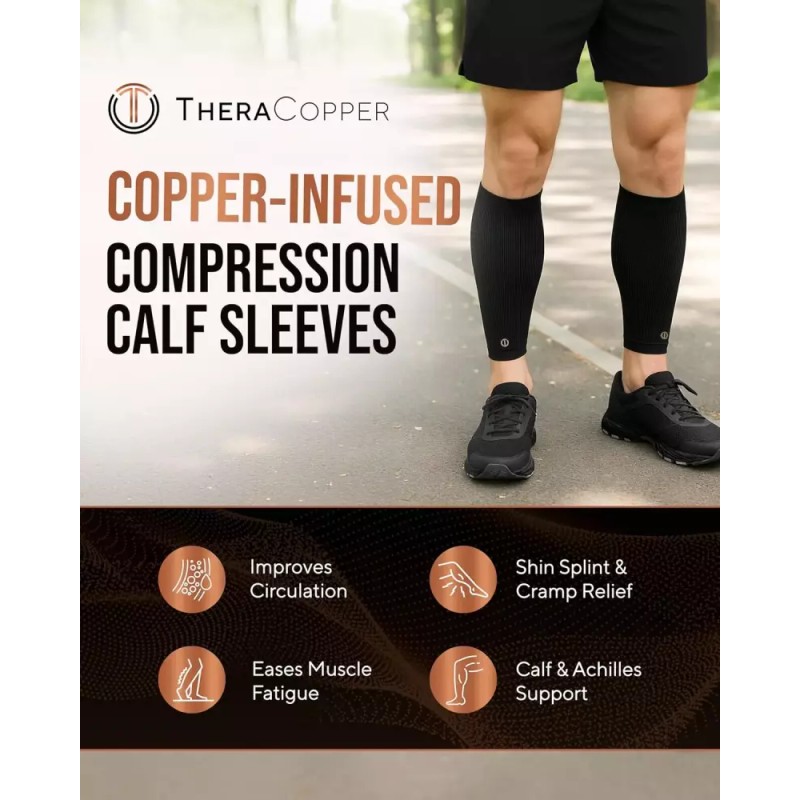 Terra Copper 테라코퍼 구리 종아리 압박 슬리브 - 남녀용 프리미엄