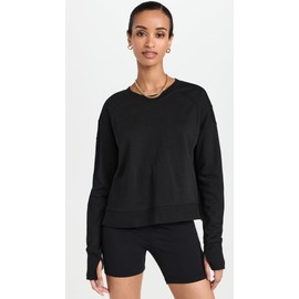 Sweaty Betty Women's After Class Crop Sweatshirt, Black, Small