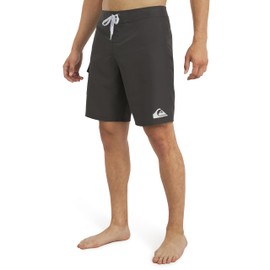 Quiksilver Men's Standard Swimwear Regular Fit Fixed Waist UPF 50 Quick Dry Board Shorts, Dark Shadow-20 Outseam