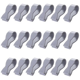 18pcs Gray Kitchen Towel Clips, Plastic Hand Towel Clips, Anti-Slip Duvet Holder for Kitchen Towel Holder, Beach Chairs, Oven Handles, Prevents Towels from Falling Out (Gray)
