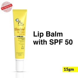 Fixderma Shadow SPF 50 Lip Shield for Pigmented Lips | SPF Lip Balm for Sun Protection | Lip Moisturiser | Lip Sunscreen SPF 50 | PA+++, Sun Protector UVA & UVB - 15gm