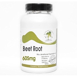 Naturetition Supplements Beet Root 605mg ~ 200 Capsules - No Additives