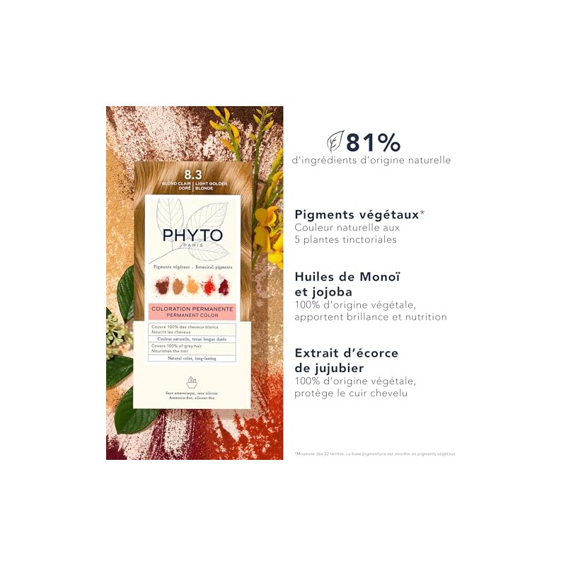 Phyto Phytocolor # 8.3 rubio claro dorado