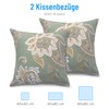 ATsense Set of 2 Pillowcases, 40 x 40 cm, 100%