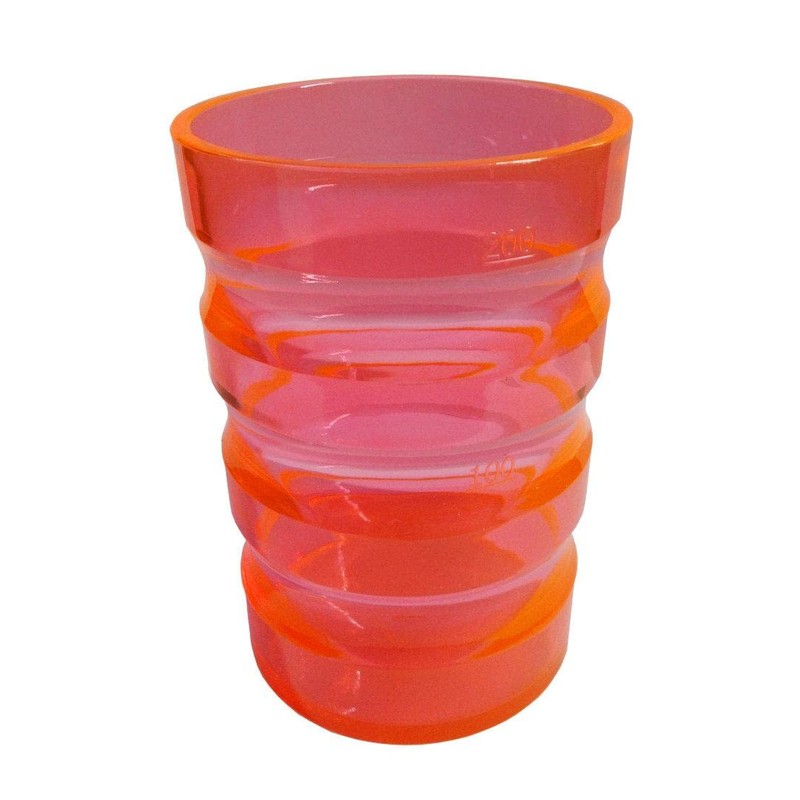 FabaCare Drinking Cup with Two Lids, Grooved Cup, Sippy Cup,