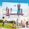 EagleStone Inflatable Pool Float Set with Volleyball Net & Basketball