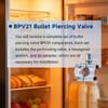 BPV21 Bullet Piercing Valve for 1/2"& 5/8" OD AC Refrigerator