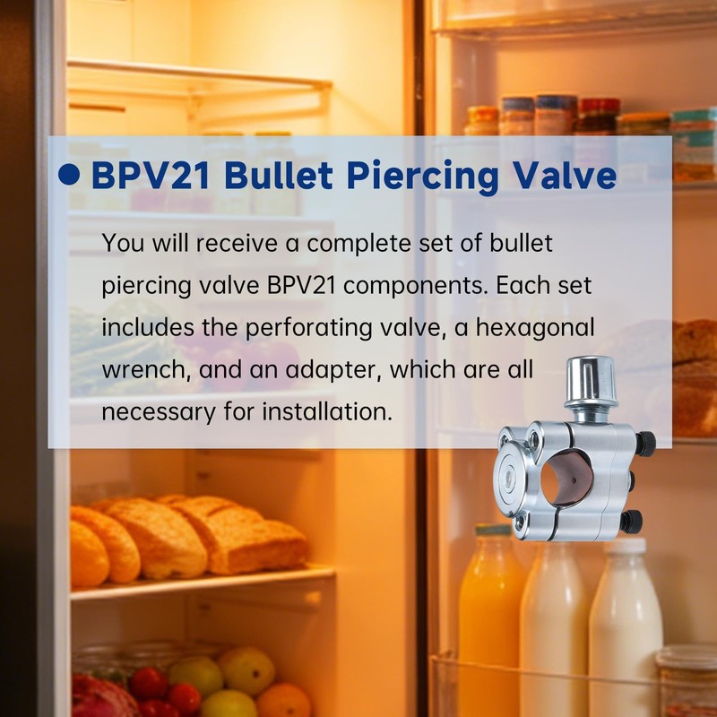 BPV21 Bullet Piercing Valve for 1/2"& 5/8" OD AC Refrigerator