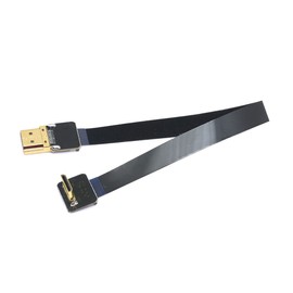 Cablecc Cable plano FPV Mini HDMI macho a HDMI macho FPC de 50 cm para multicopter fotografía aérea Cablecc